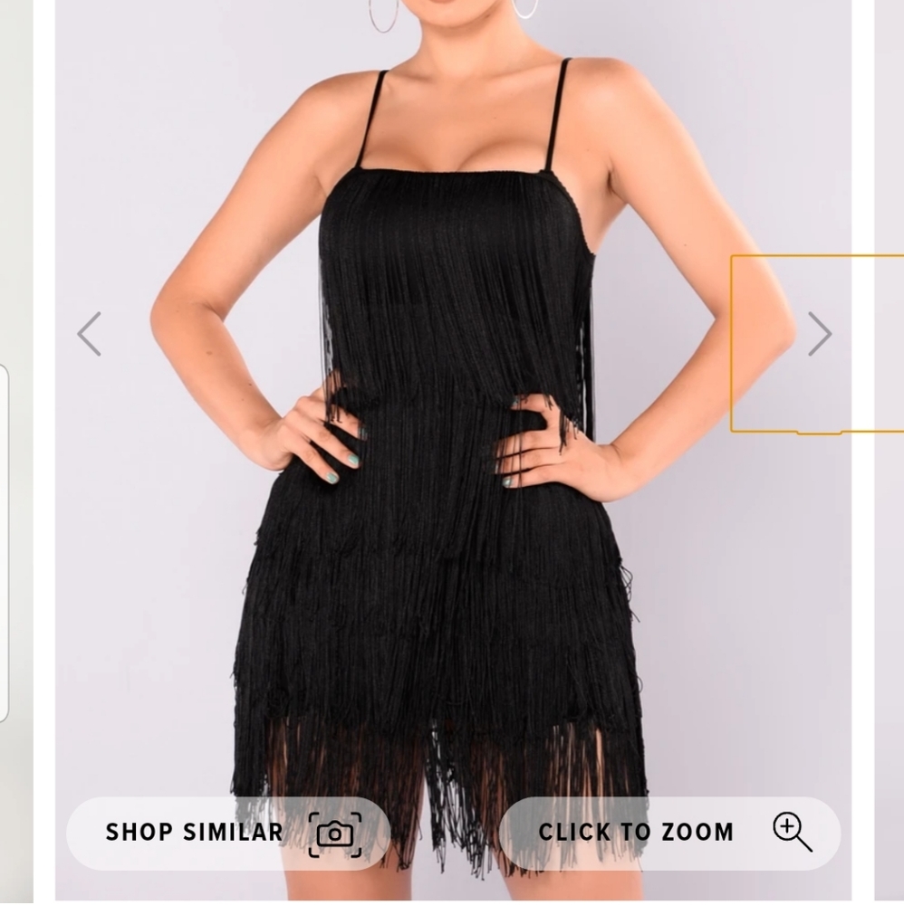FashionNova Something to You Fringe Dress